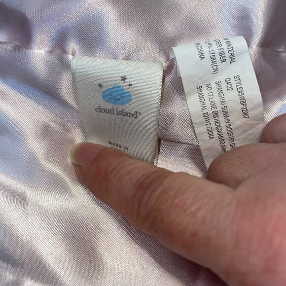 Cloud Island 14" Unicorn Lovey Security Blanket Plush Baby Satin Pink Soother - Picture 8 of 13